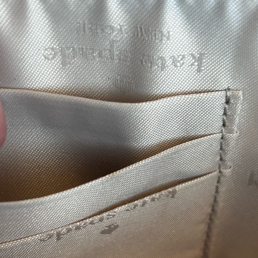Kate Spade New York Pink Lucy Glitter L-Zip Wristlet Preppy Luxury - Picture 5 of 10